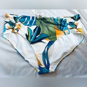 Calia Swimsuit Bottom XXL (20) NEW Botanical Print